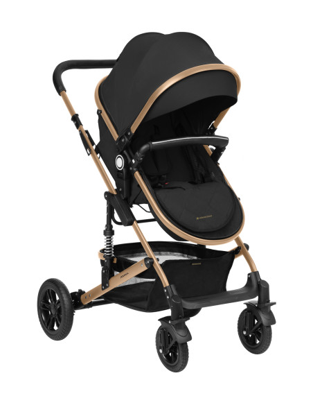 Комбинирана количка 3в1 трансф. седалка Amaia Black 2024