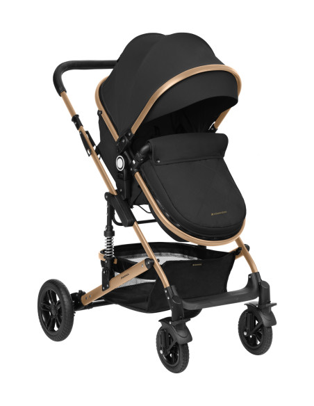 Комбинирана количка 3в1 трансф. седалка Amaia Black 2024