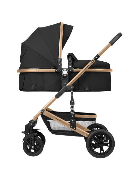 Комбинирана количка 3в1 трансф. седалка Amaia Black 2024