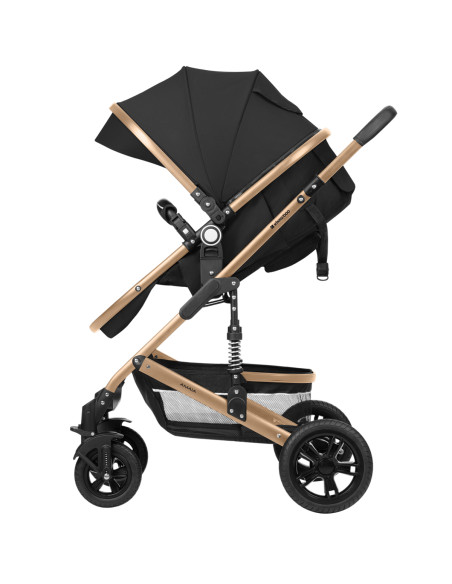 Комбинирана количка 3в1 трансф. седалка Amaia Black 2024
