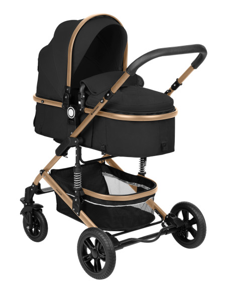 Комбинирана количка 3в1 трансф. седалка Amaia Black 2024