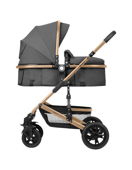 Комбинирана количка 3в1 трансф. седалка Amaia Dark Grey 2024