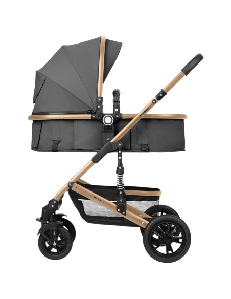 Комбинирана количка 3в1 трансф. седалка Amaia Dark Grey 2024