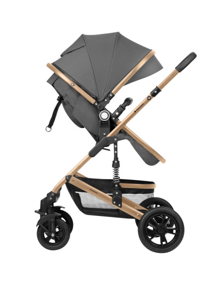 Комбинирана количка 3в1 трансф. седалка Amaia Dark Grey 2024
