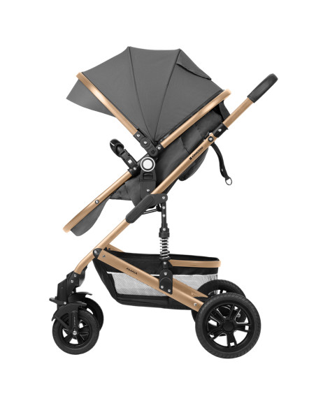Комбинирана количка 3в1 трансф. седалка Amaia Dark Grey 2024