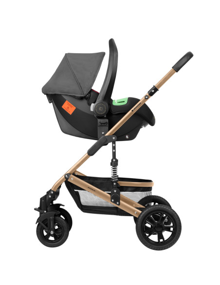 Комбинирана количка 3в1 трансф. седалка Amaia Dark Grey 2024