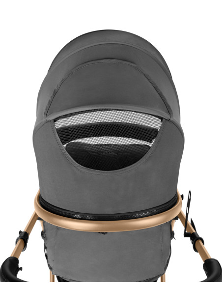 Комбинирана количка 3в1 трансф. седалка Amaia Dark Grey 2024