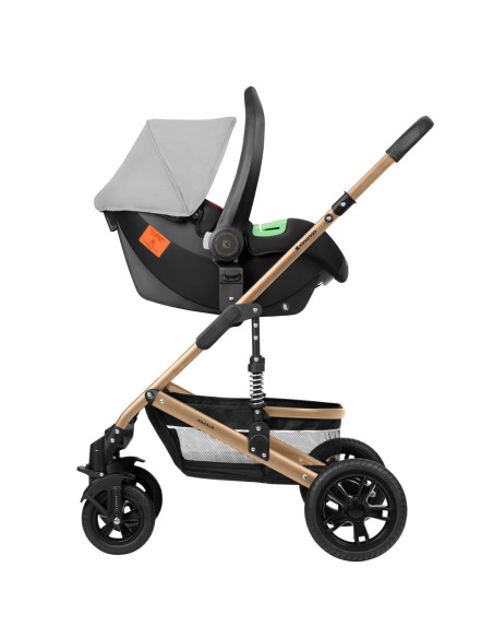 Комбинирана количка 3в1 трансф. седалка Amaia Light Grey 2024