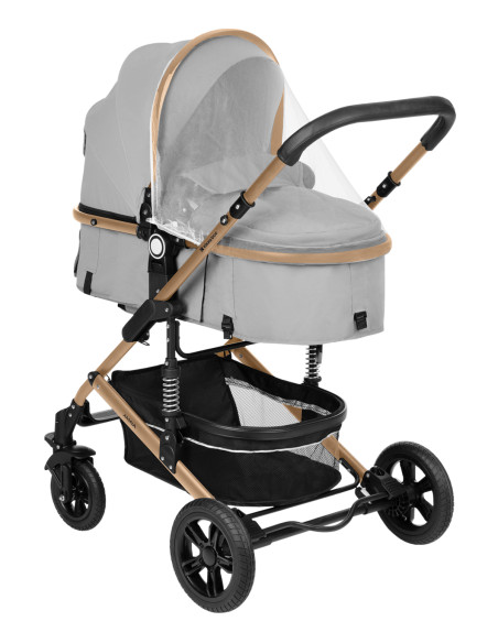 Комбинирана количка 3в1 трансф. седалка Amaia Light Grey 2024