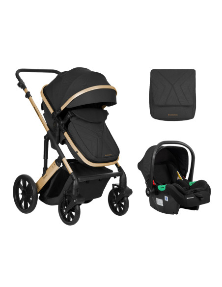 Комбинирана количка 3в1 трансф. седалка Darling Black 2024