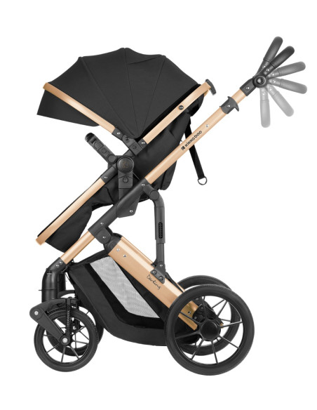 Комбинирана количка 3в1 трансф. седалка Darling Black 2024