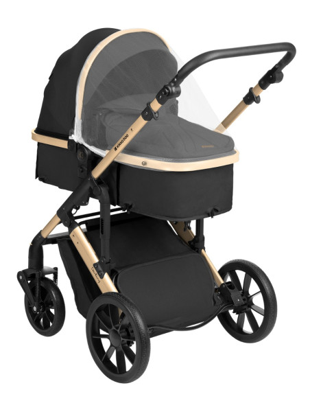 Комбинирана количка 3в1 трансф. седалка Darling Black 2024