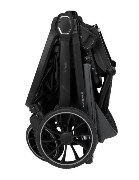 Комбинирана количка 2в1 с кош за новородено Tiffany Dark Grey 2024