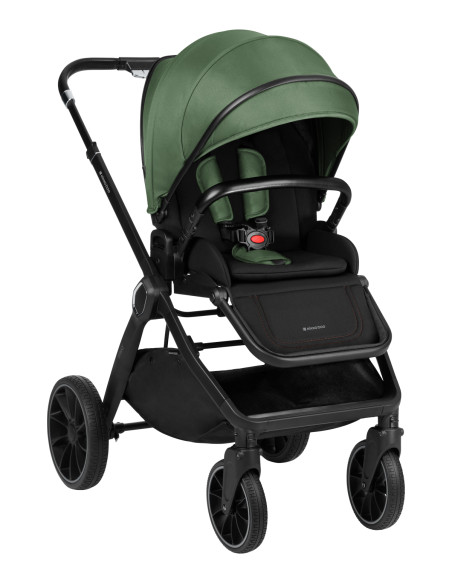 Комбинирана количка 2в1 с кош за новородено Tiffany Army Green 2024