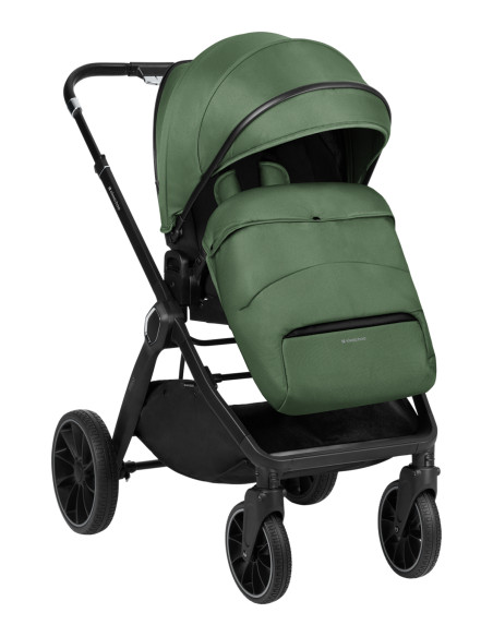 Комбинирана количка 2в1 с кош за новородено Tiffany Army Green 2024