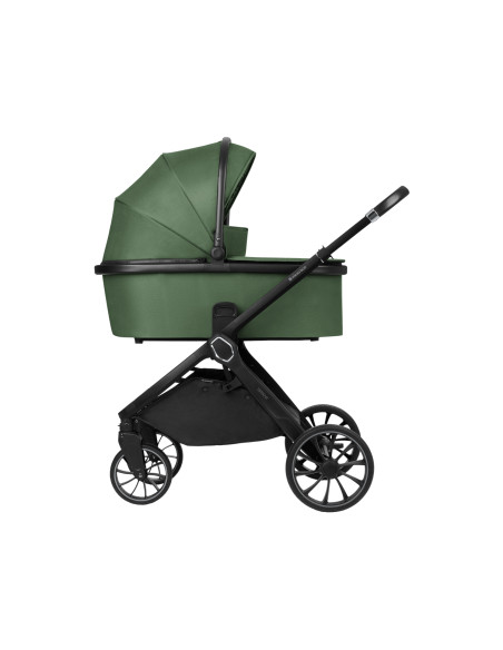 Комбинирана количка 2в1 с кош за новородено Tiffany Army Green 2024