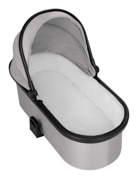 Комбинирана количка 2в1 с кош за новородено Tiffany Light Grey 2024