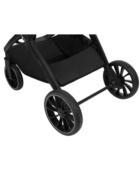 Комбинирана количка 2в1 с кош за новородено Tiffany Light Grey 2024