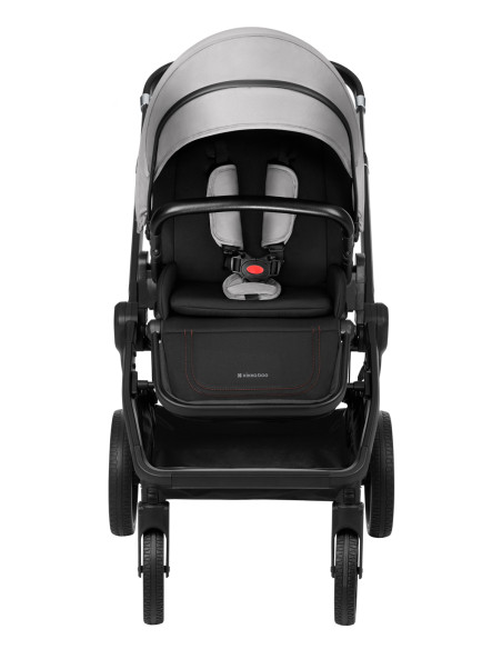 Комбинирана количка 2в1 с кош за новородено Tiffany Light Grey 2024