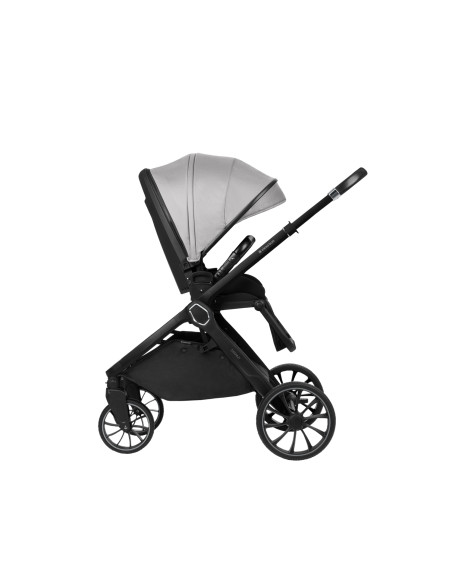 Комбинирана количка 2в1 с кош за новородено Tiffany Light Grey 2024