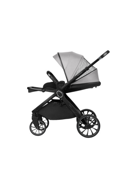 Комбинирана количка 2в1 с кош за новородено Tiffany Light Grey 2024