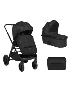 Комбинирана количка 2в1 с кош за новородено Tiffany Black...