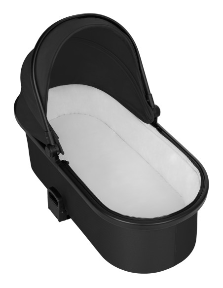 Комбинирана количка 2в1 с кош за новородено Tiffany Black 2024