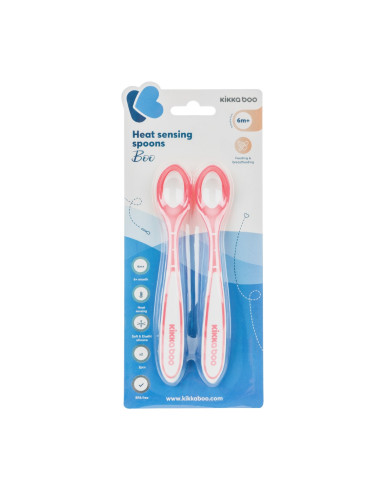 Лъжици термосензорни 2бр Boo Pink