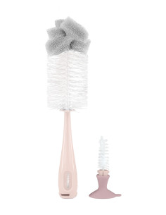 Четка за шише и биберон 2в1 Pink 2