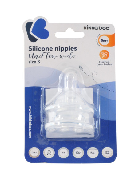 Биберон силиконов UniFlow Wide „S“ 2бр