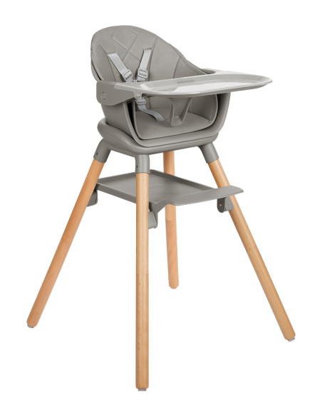 Стол за хранене 6в1 Woody Grey 2024