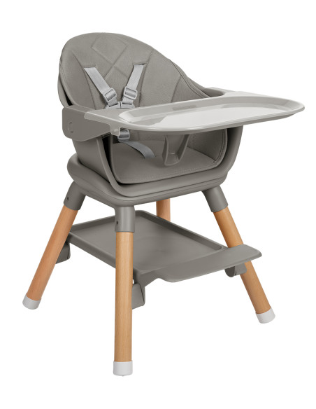 Стол за хранене 6в1 Woody Grey 2024