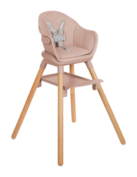 Стол за хранене 6в1 Woody Pink 2024