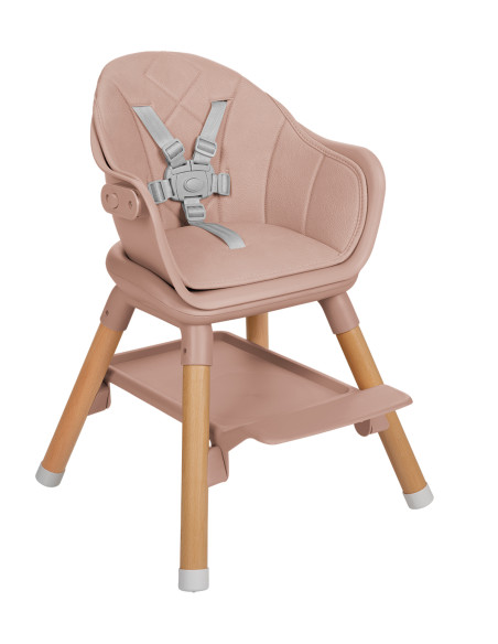 Стол за хранене 6в1 Woody Pink 2024