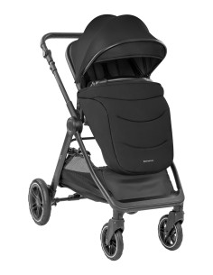 Комбинирана количка 3в1 с кош за новородено Ava Black 2