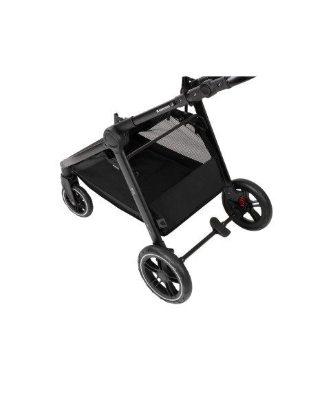 Комбинирана количка 3в1 с кош за новородено Ava Black