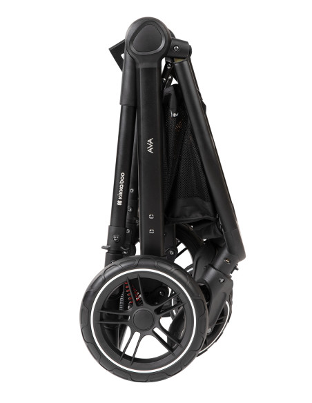 Комбинирана количка 3в1 с кош за новородено Ava Black