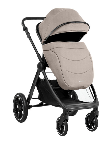 Комбинирана количка 3в1 с кош за новородено Ava Beige