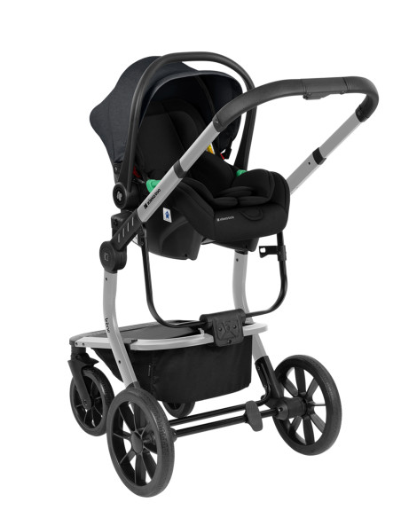 Комбинирана количка 3в1 с твърд кош Irene Dark Grey 2024