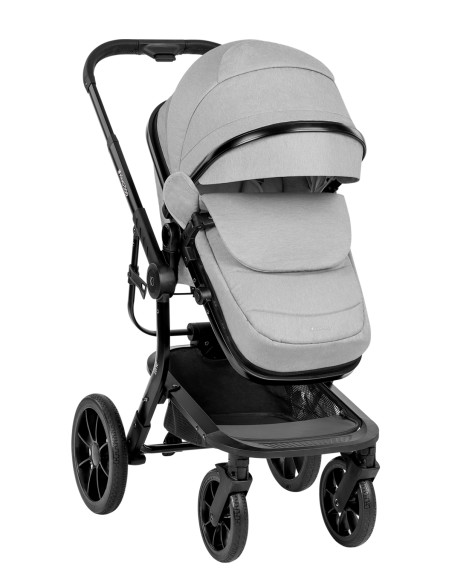 Комбинирана количка 3в1 с твърд кош Irene Light Grey 2024