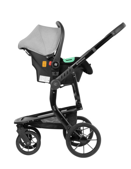 Комбинирана количка 3в1 с твърд кош Irene Light Grey 2024