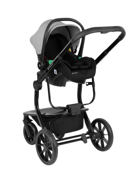 Комбинирана количка 3в1 с твърд кош Irene Light Grey 2024