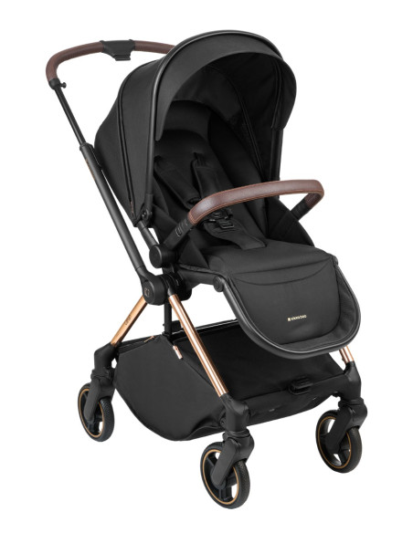 Комбинирана количка 2в1 с кош за новородено Lanah Black