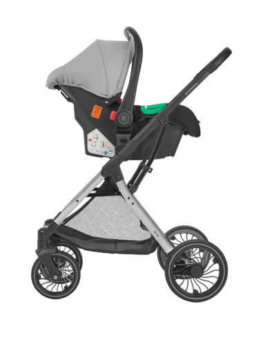 Комбинирана количка 3в1 трансф. седалка One Grey