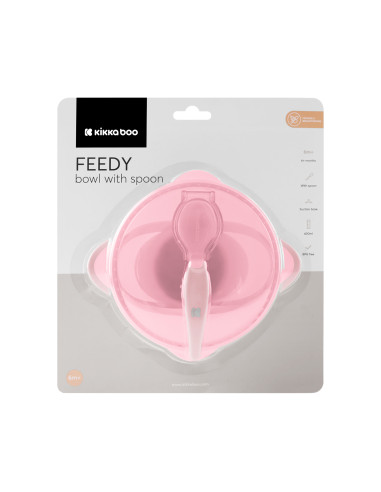 Купа с лъжица Feedy Pink