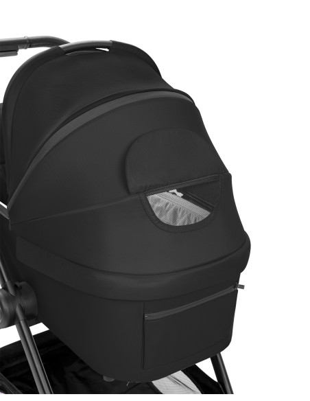 Комбинирана количка 3в1 с кош за новородено Modena Black