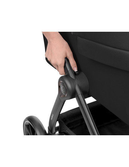 Комбинирана количка 3в1 с кош за новородено Modena Black