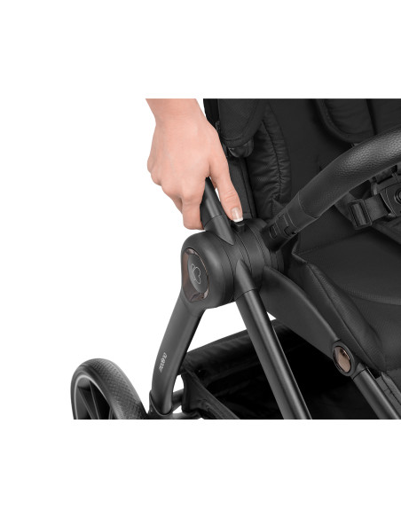 Комбинирана количка 3в1 с кош за новородено Modena Black