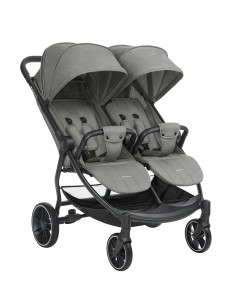 Количка за близнаци Happy 2 Light Grey 2024