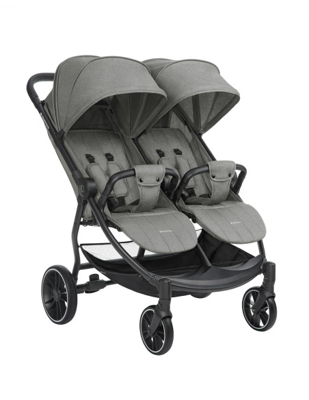 Количка за близнаци Happy 2 Light Grey 2024